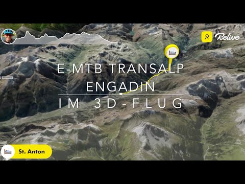 E-MTB-Transalp Engadin 3D