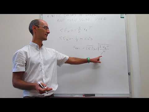 Kinetic theory of gases. Root mean square speed