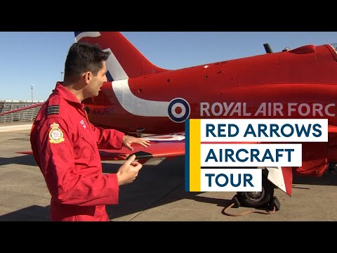 Red Arrows: Take a tour of the team's ICONIC Hawk T1 jet