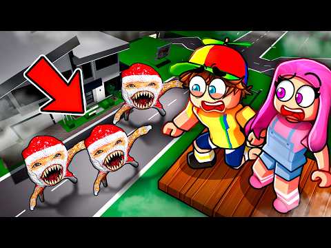 Building A SKYBASE To Hide FROM GOO GOO GAGA in Roblox Snapchat…