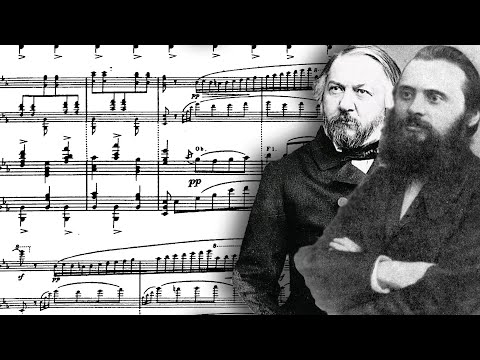 Mikhail Glinka - Jota Aragonesa (Piano arrangement by Mily Balakirev) (score video)