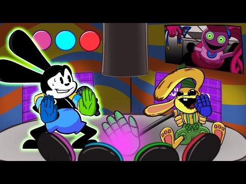 FNF Bunzo Bunny But Oswald Swaps Boyfriend - Musical Memory Song ( Poppy Playtime Chapter 2 )