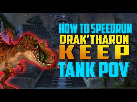 Drak'tharon Keep Speedrun Intro Tank POV - WotLK Classic