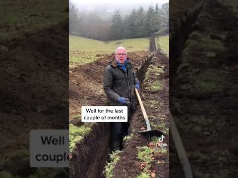 Digging This Long Deep Trench with my trusty shovel