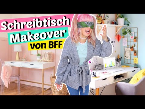 BFF renoviert HEIMLICH mein Büro 💥 Schreibtisch Makeover| ViktoriaSarina