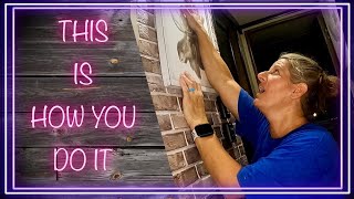 RV Decor - How To Hang Pictures Over Peel and Stick Wallpaper or Tile
