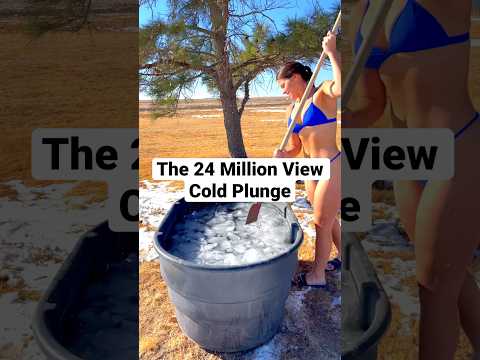 The 24 MILLION VIEW Cold Plunge #coldwatertherapy #coldtherapy #icebath