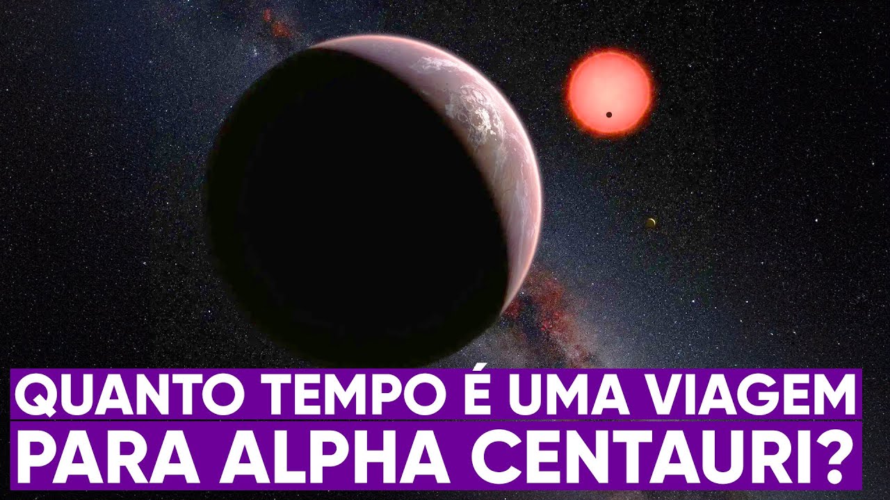 Qual é o tempo de viagem até Alpha Centauri?