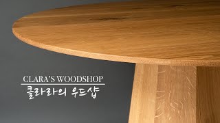 Unintentional ASMR - Modern White Oak Dining Table | 10 Sided Base