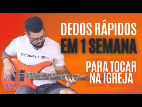 O EXERCÍCIO QUE ESTÁ ABALANDO O MUNDO! DEDOS MAIS RÁPIDOS EM 1 SEMANA PARA TOCAR BAIXO NA IGREJA.