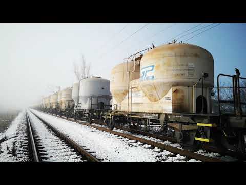 Tren 80656 Bârșesti - Romcim Medgidia trece in directia Mogoșoaia pe linia CF 301 K, 01.12.2020