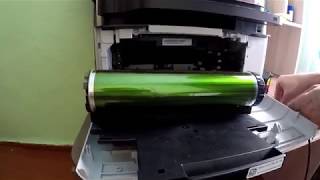 Ошибка.Замените блок переноса изображения на лазерном принтере Samsung clx 3305 обнуляем счётчики. фото