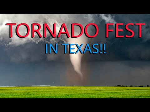 TORNADO Fest in TEXAS!!  Multiple Tornadoes Tear through Fields and a WIND FARM