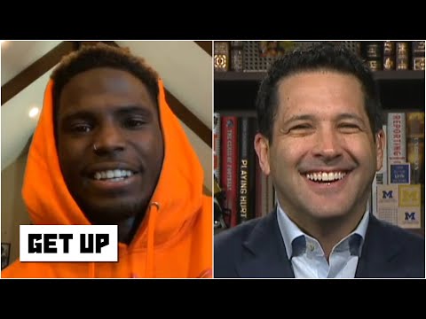 アダム・シェフターがタイリーク・ヒルとのレースに臨む準備ができているが、彼は「地獄ではチャンスがないだろう」と言っている｜Get Up (Adam Schefter is ready to race Tyreek Hill, but says he 'wouldn't stand a chance in hell' | Get Up)