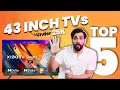 Top 5 Best 43 inch 4K TV under 25000 In 2023 | Hindi