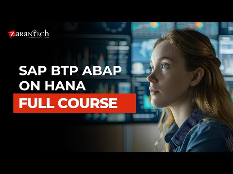 SAP BTP ABAP on HANA Full Course ZaranTech