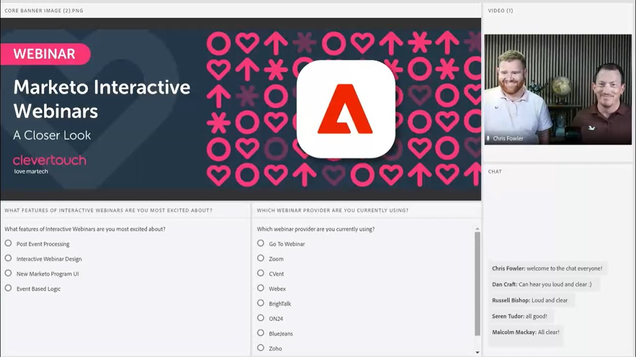 Clevertouch Webinar: Marketo Interactive Webinars