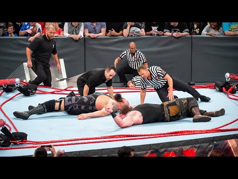 Braun Strowman and Big Show destroy the ring: Raw, April 17, 2017
