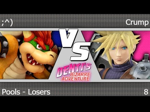 DBA 8 - ;^) (Bowser) vs Crump (Cloud) Pools - Losers - Smash 4