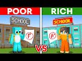 Milo POOR Student vs Chip RICH Student in Minecraft