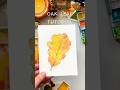 🍂 If You Can Draw an Oval, You Can Paint an Autumn Oak Leaf! #watercolor #easywatercolor #floraart