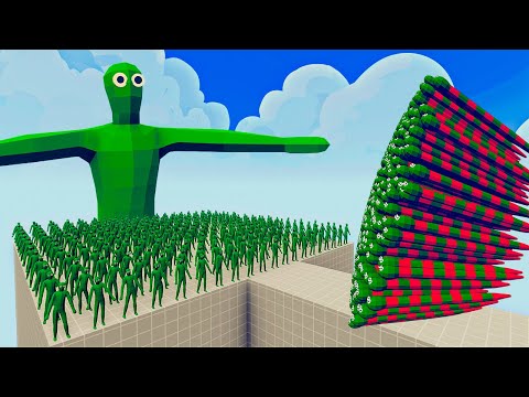 100x ZOMBIE + 1x GIANT vs 1x EVERY GOD   Totally Accurate Battle Simulator TABS