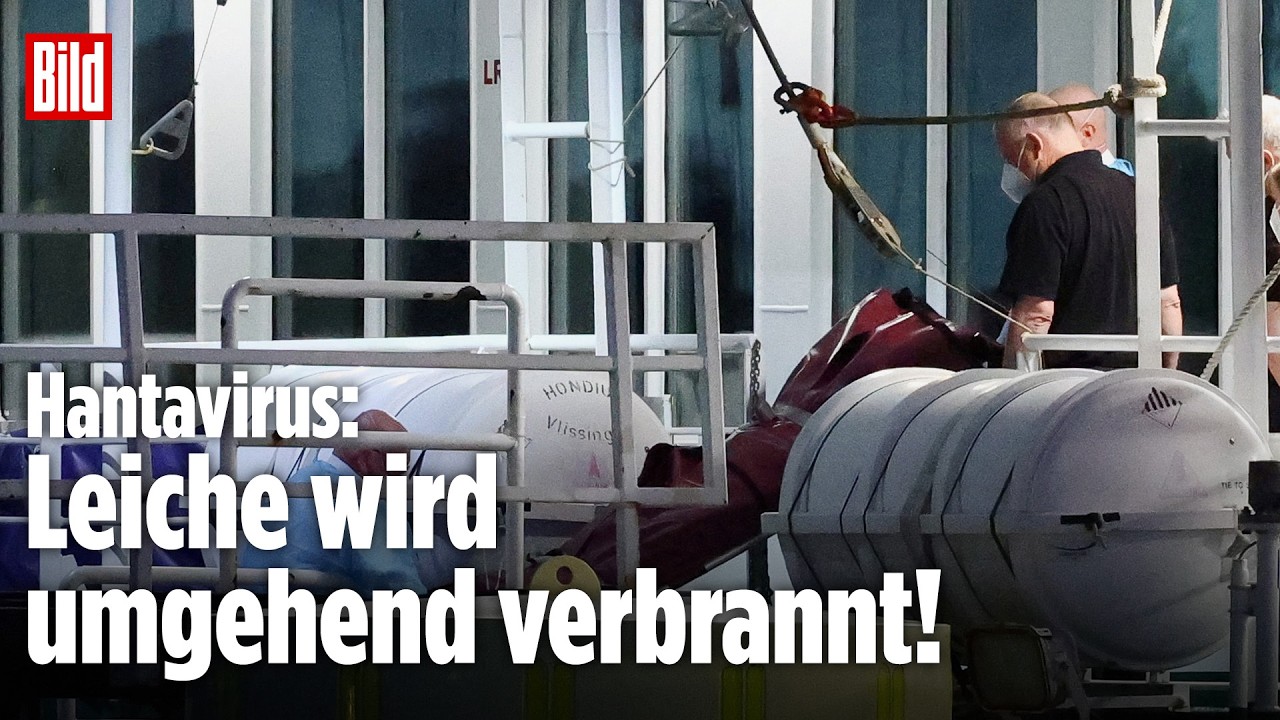 HANTAVIRUS: Tote Deutsche wird von Kreuzfahrtschiff „Hondius“ abtransportiert