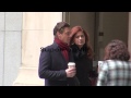 Christian Borle And Debra Messing On Location For Smash