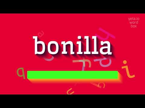How to say "bonilla"! (High Quality Voices)
