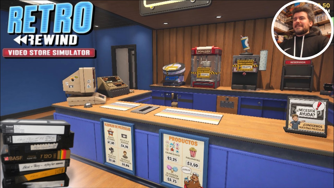 RETRO REWIND, montamos nuestro PROPIO VIDEOCLUB 📼 Gameplay en Español (PC Steam)