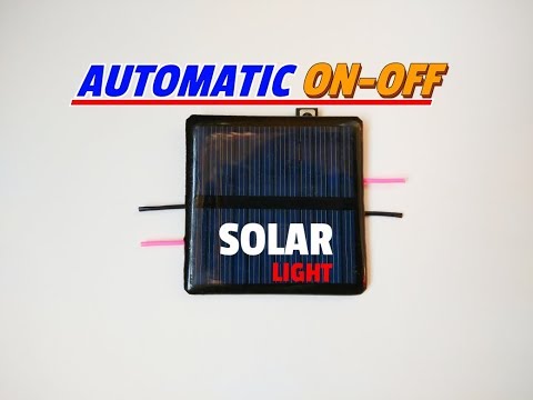How To Make Automatic ON/OFF Rechargeable Solar Light Circuit..Simple Solar Lantern Circuit.. Video