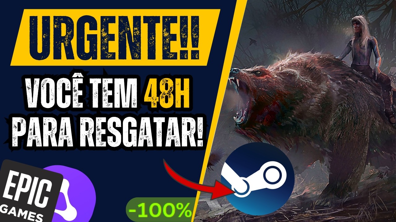 CORRE! jogos para RESGATE DE GRAÇA por 48H no pc, PROMOÇÃO com CUPONS e ofertas de jogos STEAM