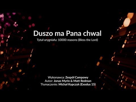 Duszo ma Pana chwal - z tekstem i wokalem