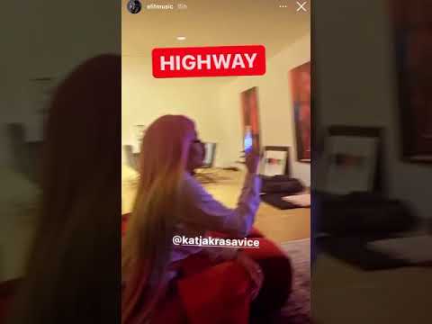 Elif und Katja Krasavice - Highway insta story