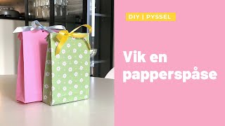 DIY: Vik en papperspåse