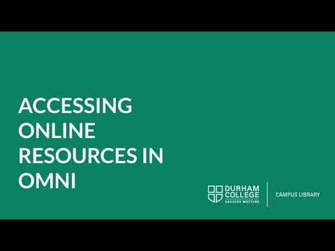 Omni Access Online Resources
