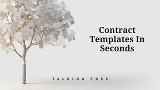 Talking Tree - Automatic Contract Template Generation (Consent Form)