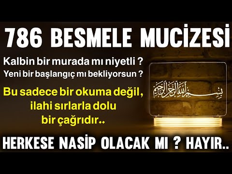 786 Besmele Mucizesi.! Bu Sadece Bir Okuma Değil,ilahi sırlarla dolu bir çağrıdır..Sırrı sen aç..