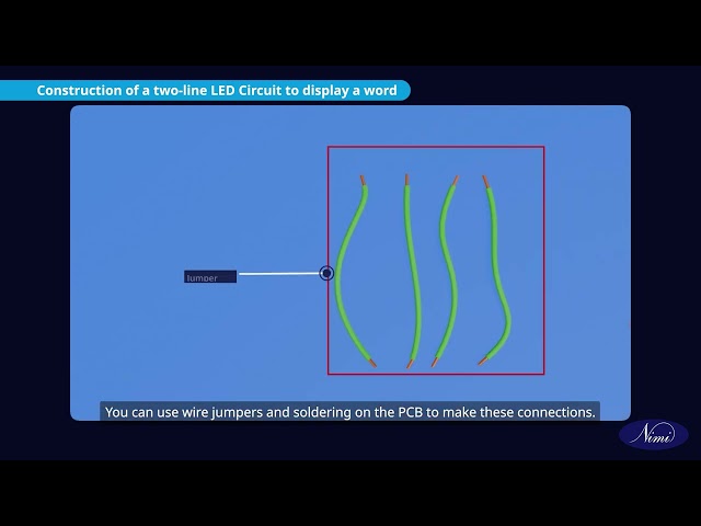 Display a word on a two line LED