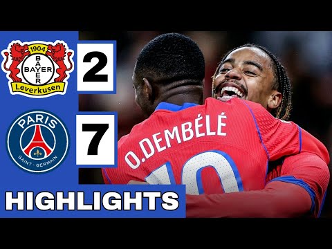 🔵Bayer Leverkusen vs PSG (2-7) Extended HIGHLIGHTS | UEFA Champions League