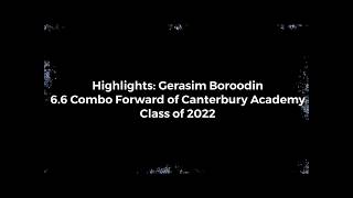 Highlights March 2020 basketball player Gerasim Bo