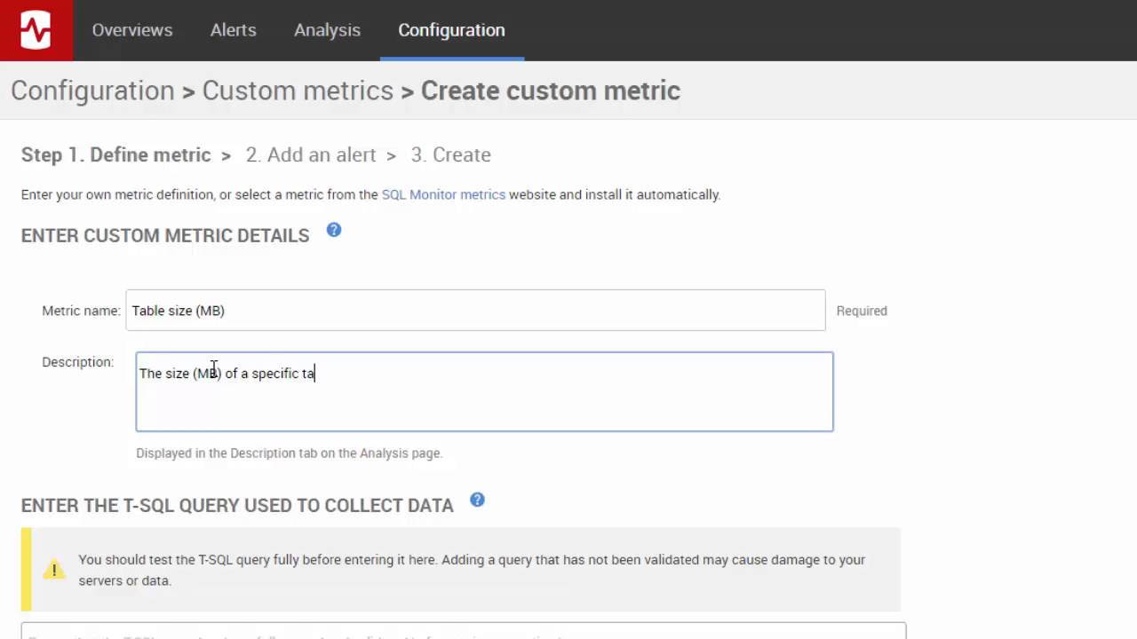 How to create your own custom SQL Server metrics in SQL Monitor