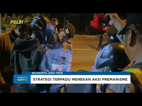 RAZIA PATROLI MALAM POLRES MOJOKERTO KOTA CEGAH AKSI PREMANISME
