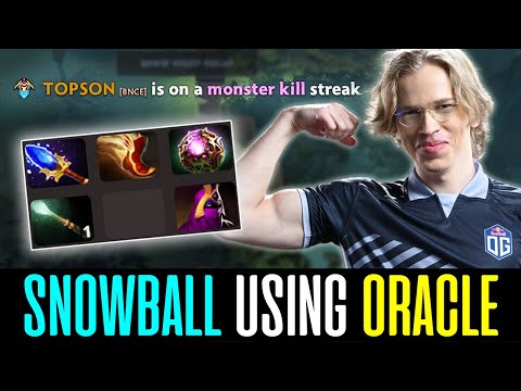 How to DOMINATE a game using Support Hero "ORACLE" - TOPSON GOD DOTA 2