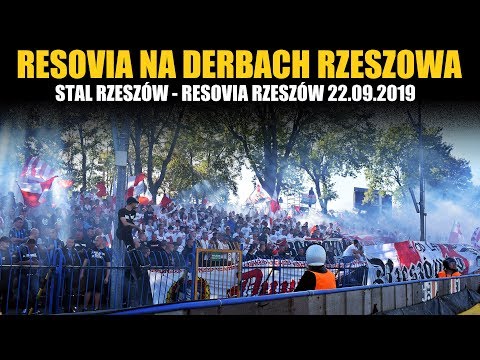Kibice Resovii podczas Derbów Rzeszowa 22.09.2019
