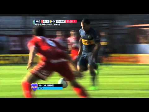 Gol de Tevez. Argentinos 0 Boca 1.Fecha 25.Torneo Primera División 2015.FPT