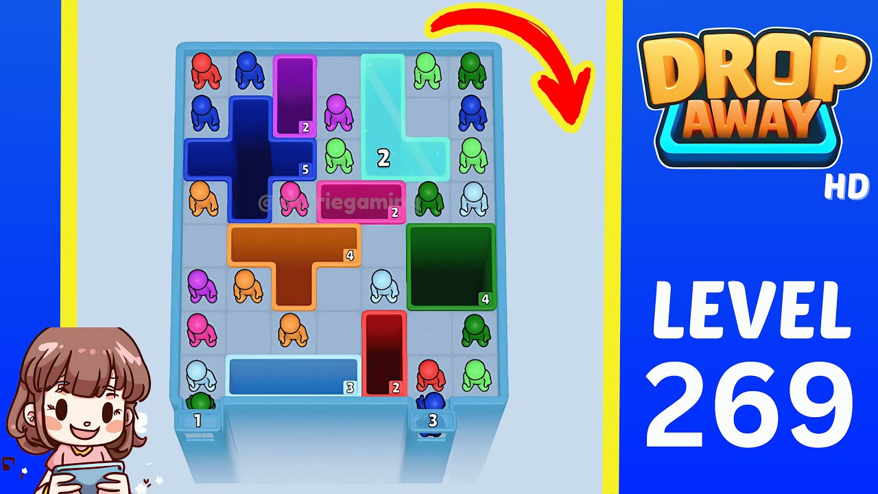 Drop Away Level 269 Walkthrough Solution