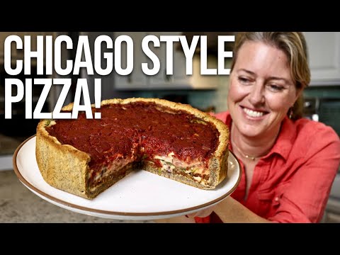 Plant-Based Chicago Style Deep Dish Pizza 🍕 My Best Recipe Yet!