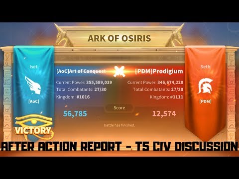 After Action Report - Ark of Osiris - T5 Civ discussion