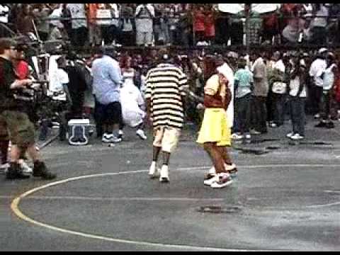 Young B,DJ Webstar Feat Voice Of Harlem At Video Shoot